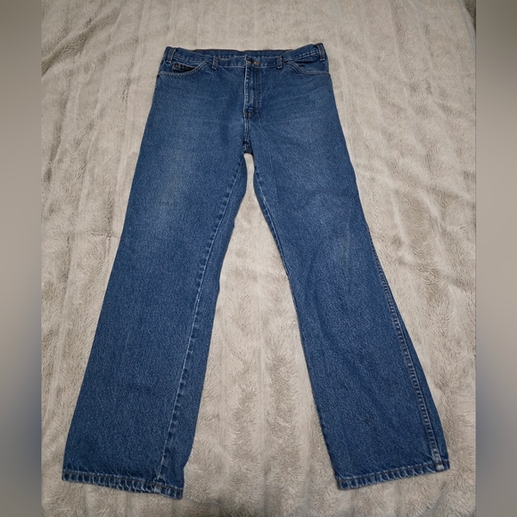 36×32 Dickies Men's Relaxed Fit Denim Jeans - Picture 4 of 7